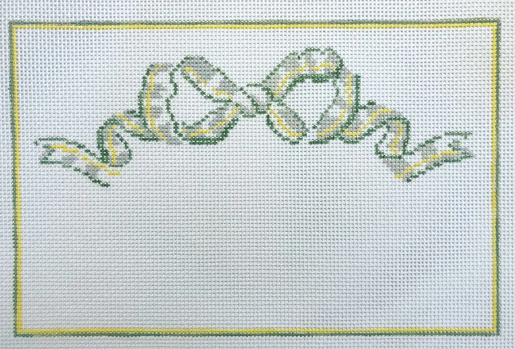 Chintz Bow IS-4 9.5” x 6” on 13 mesh