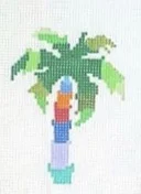 Palm Tree CP-1A 4” x 3” on 14 mesh