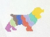 Spaniel CP-1C 2.5” x 4” on 14 mesh