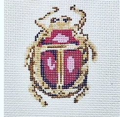 Fucsia Scarab DG-1K-1 2” x 3” on 18 mesh
