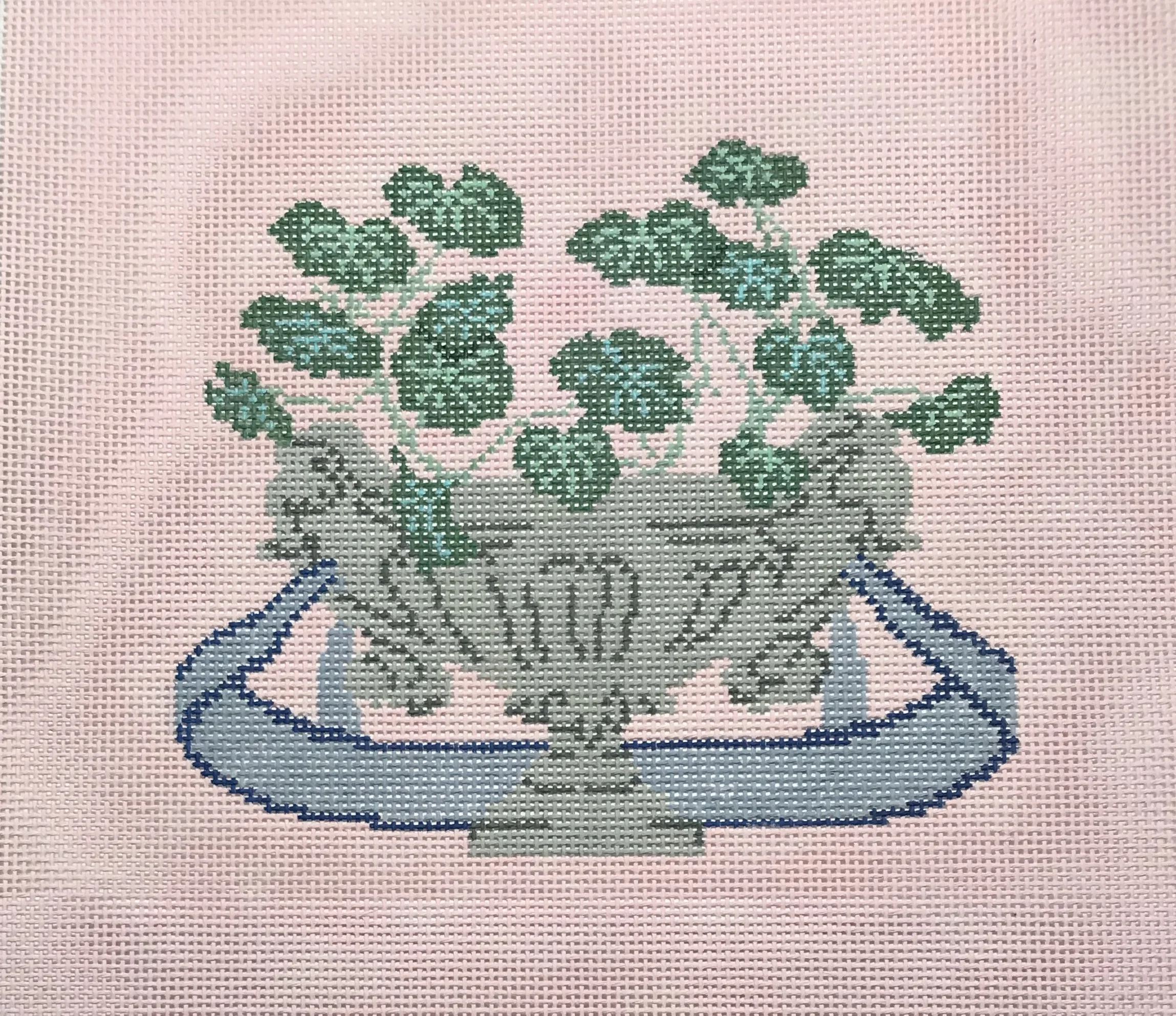 Pelargoniums IS-6 10” x 9” on 13 mesh