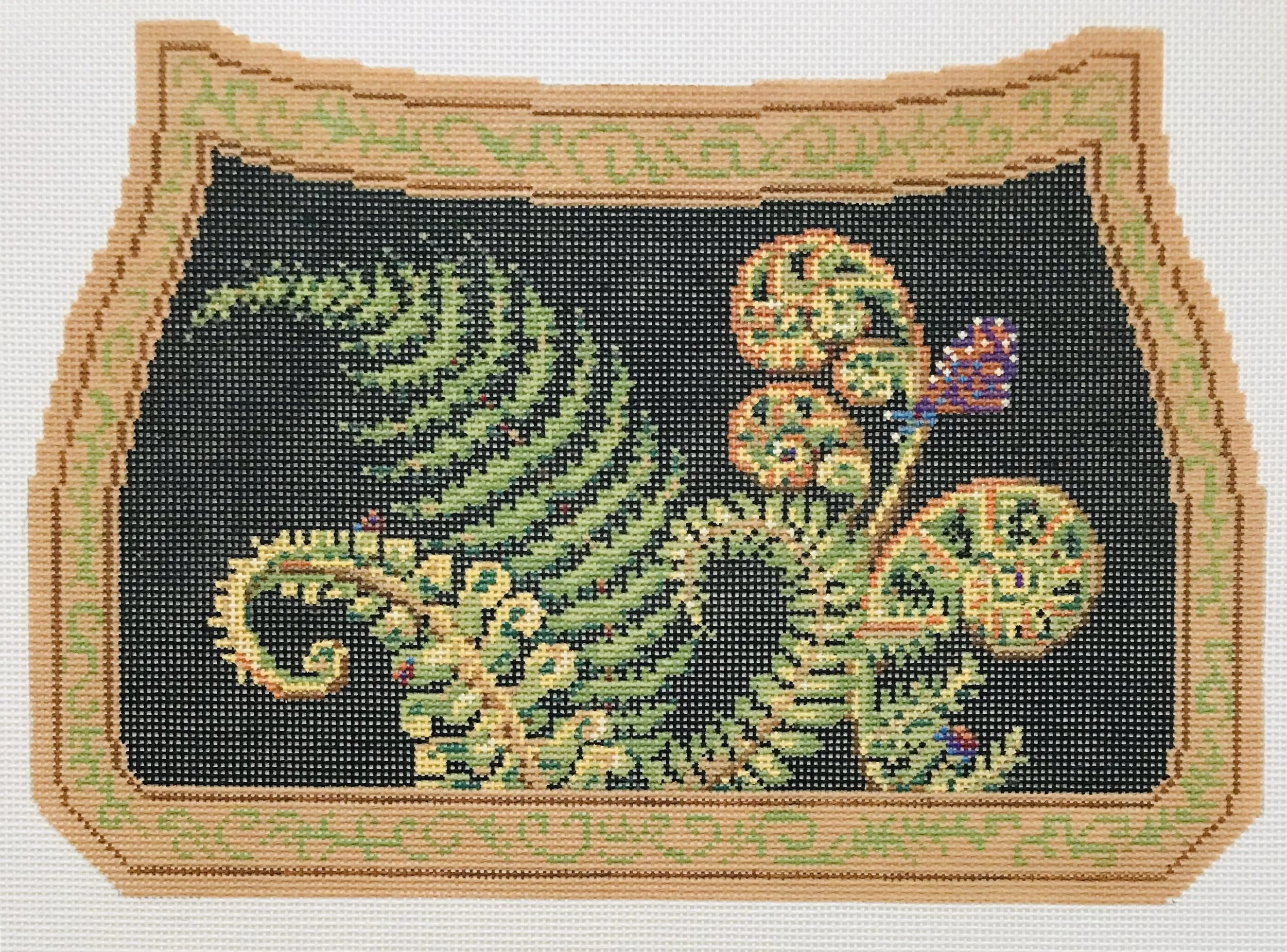 Fern Matinee Bag AL65 12” x 8.5” on 14 mesh