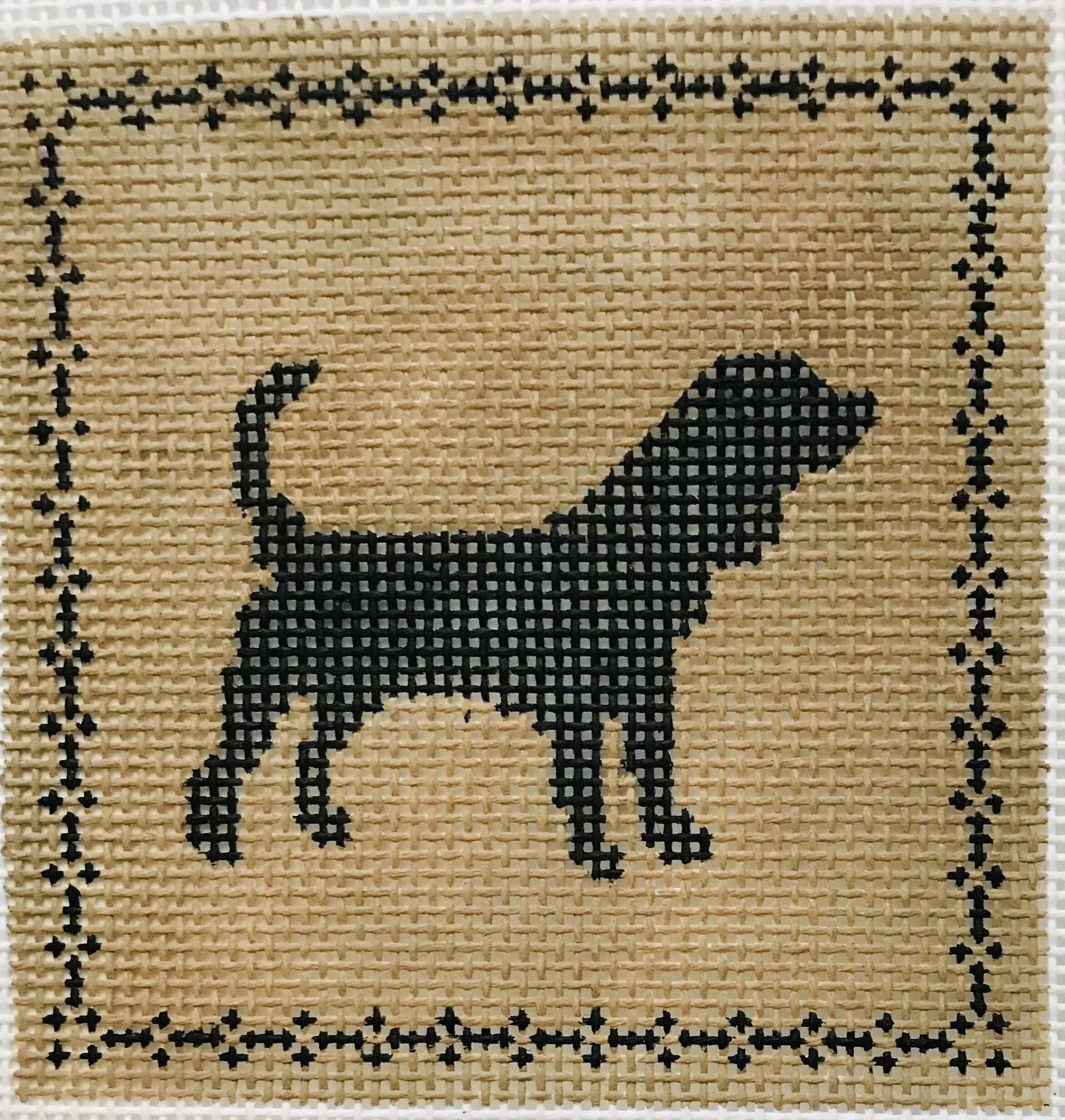 Beagle AL122 4” x 4” on 14 mesh