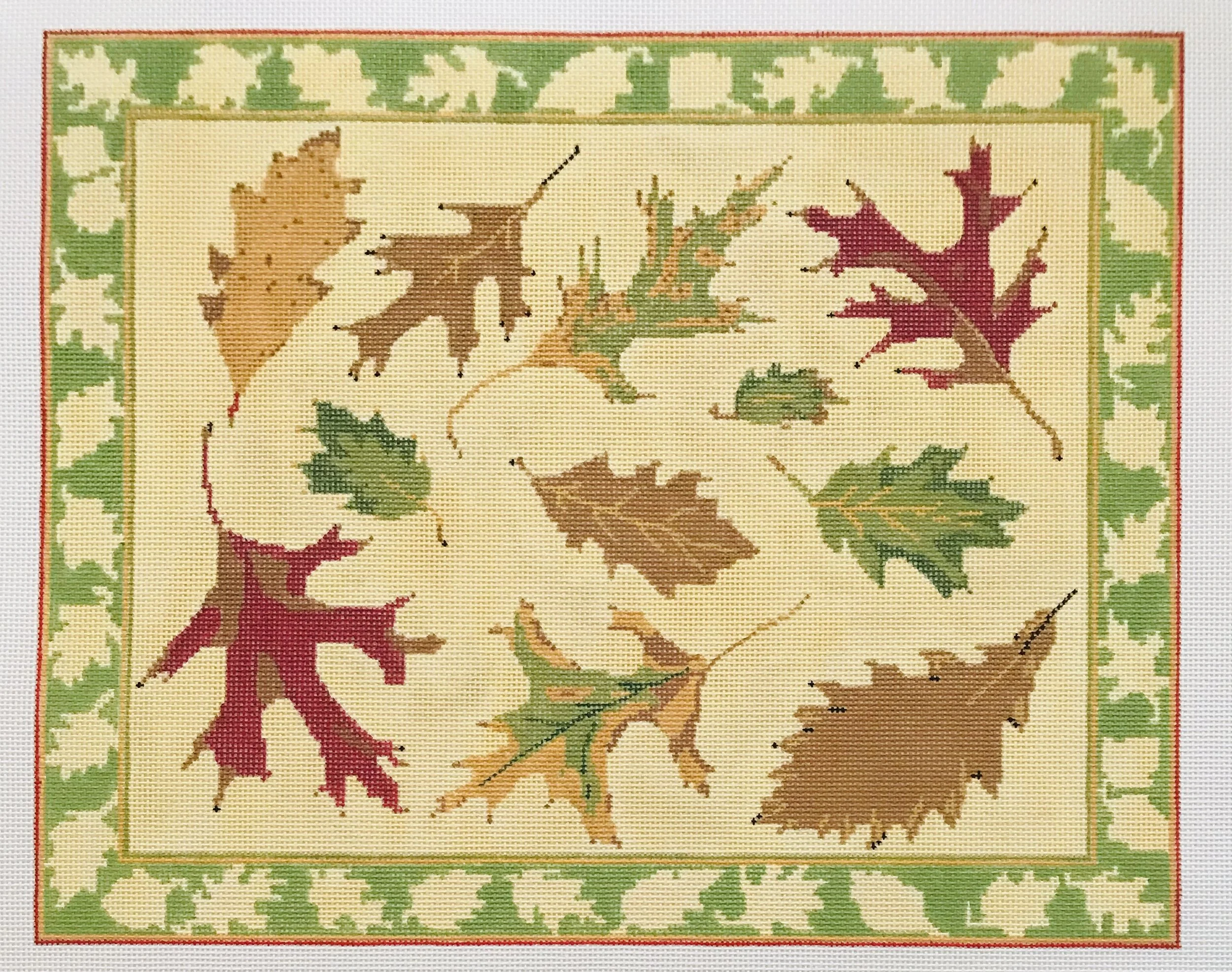 Oak Leaves ALOL1 12.25” x 10” on 18 mesh