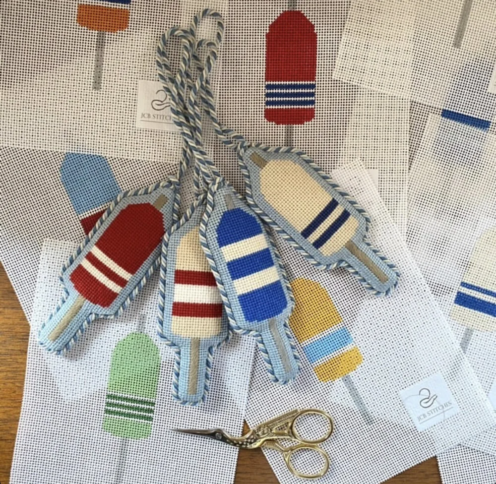 JCB Stitches - Buoys Needlepoint Designs || The Plum Stitchery