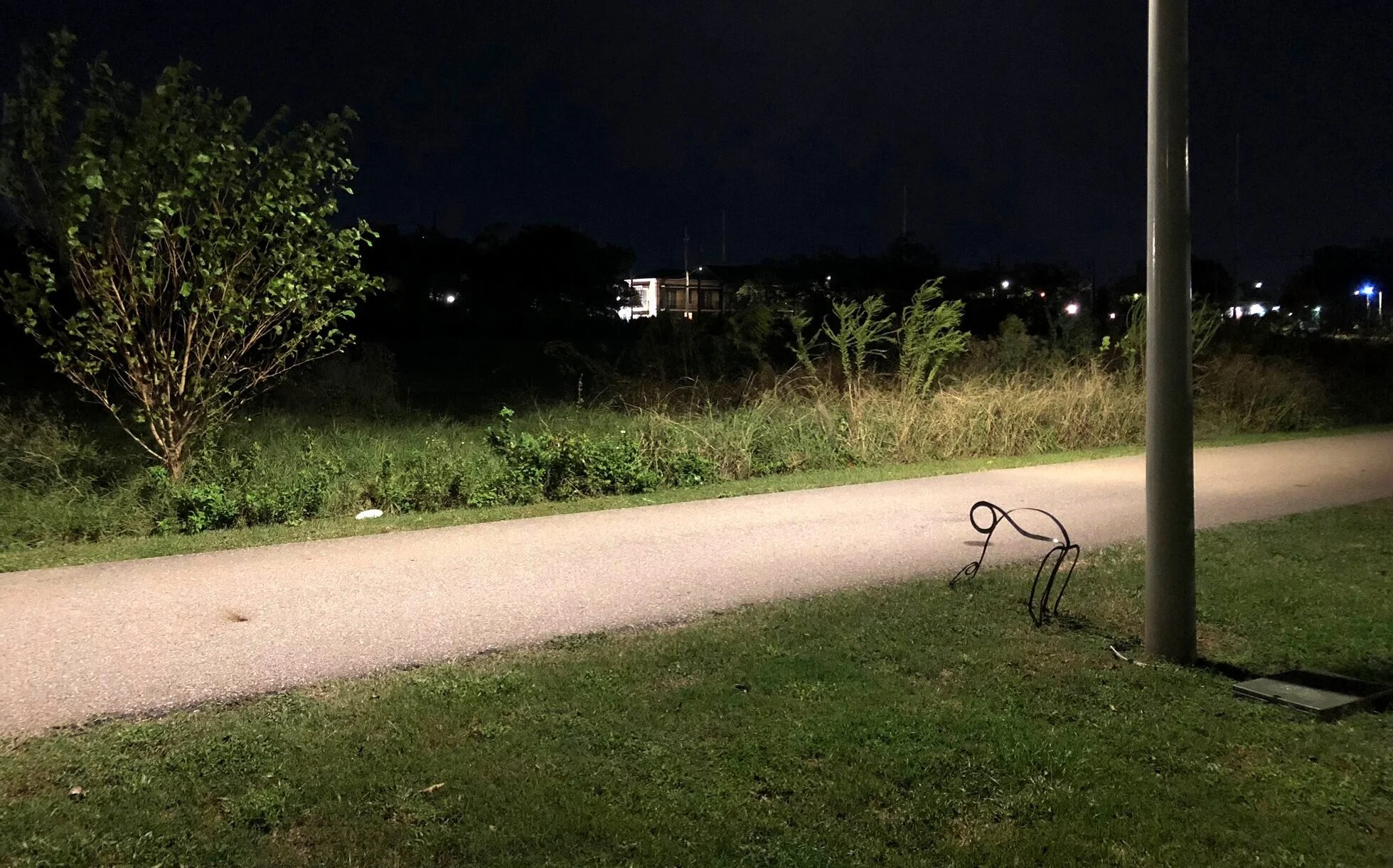   Movement For Home #2 , Outdoor Installation on Lafitte Greenway, Steel, 2019 