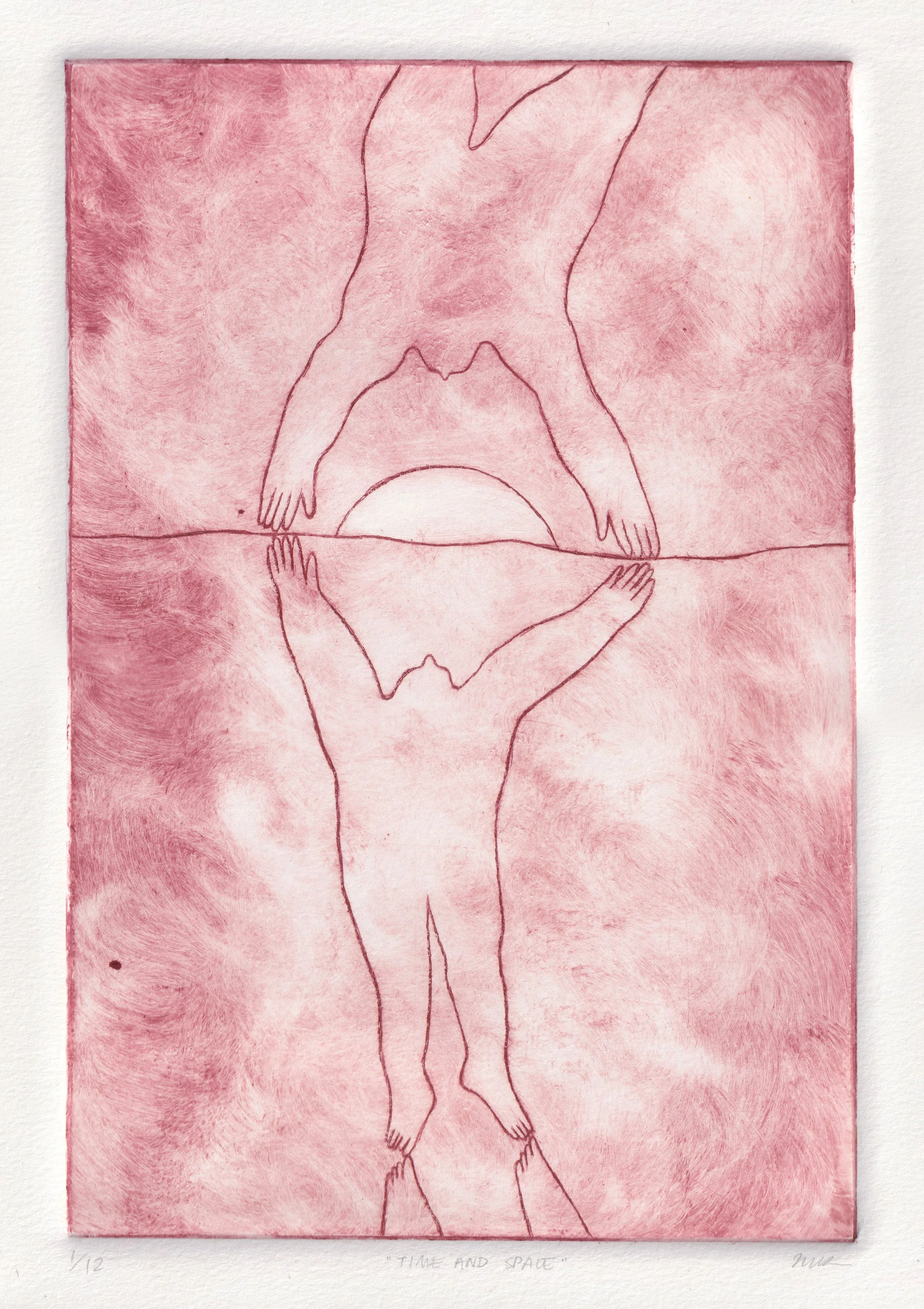  Time and Space, intaglio, 2024 