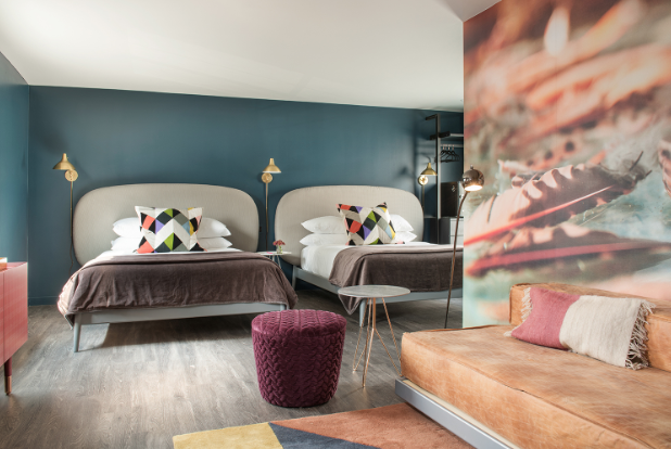 Guest rooms provide the unexpected.