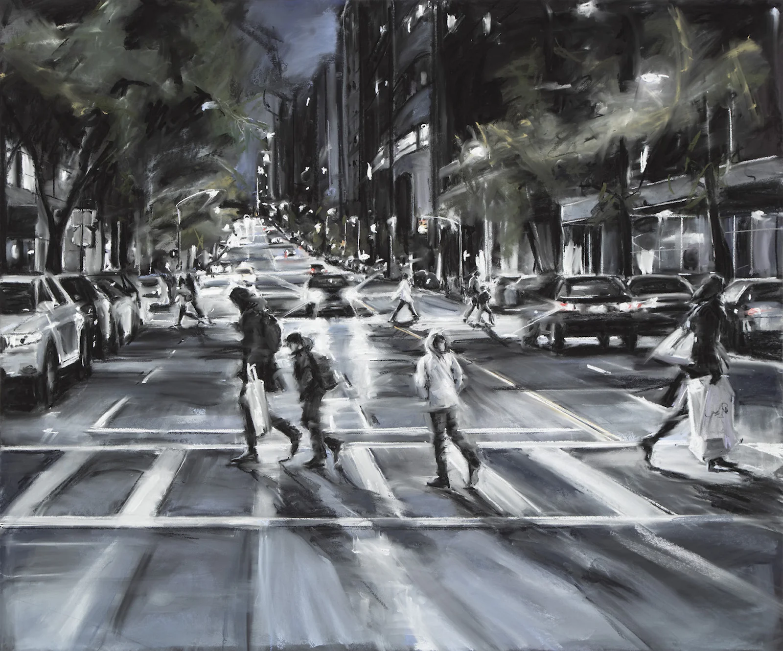 Susan Grossman Come Back, 2015 Charcoal & pastel on artist board 50 x 60 inches