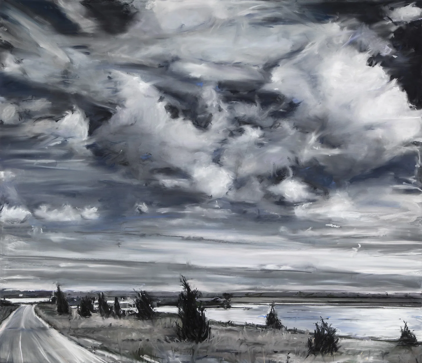 Susan Grossman Back Again, 2016 Charcoal & pastel on artist board 60 x 70 inches