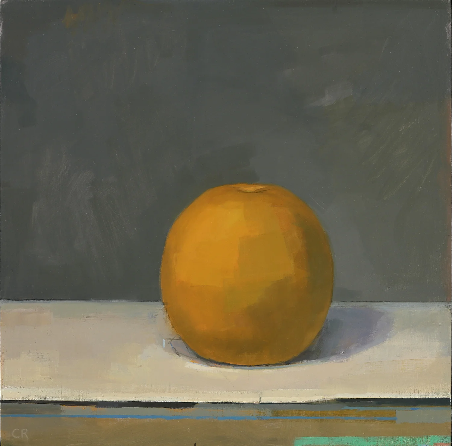 Claudia Rilling Orange 4.06 , 2016 Oil on Canvas 10 x 10 inches For More Information Artist Biography, Exhibitions & Collections