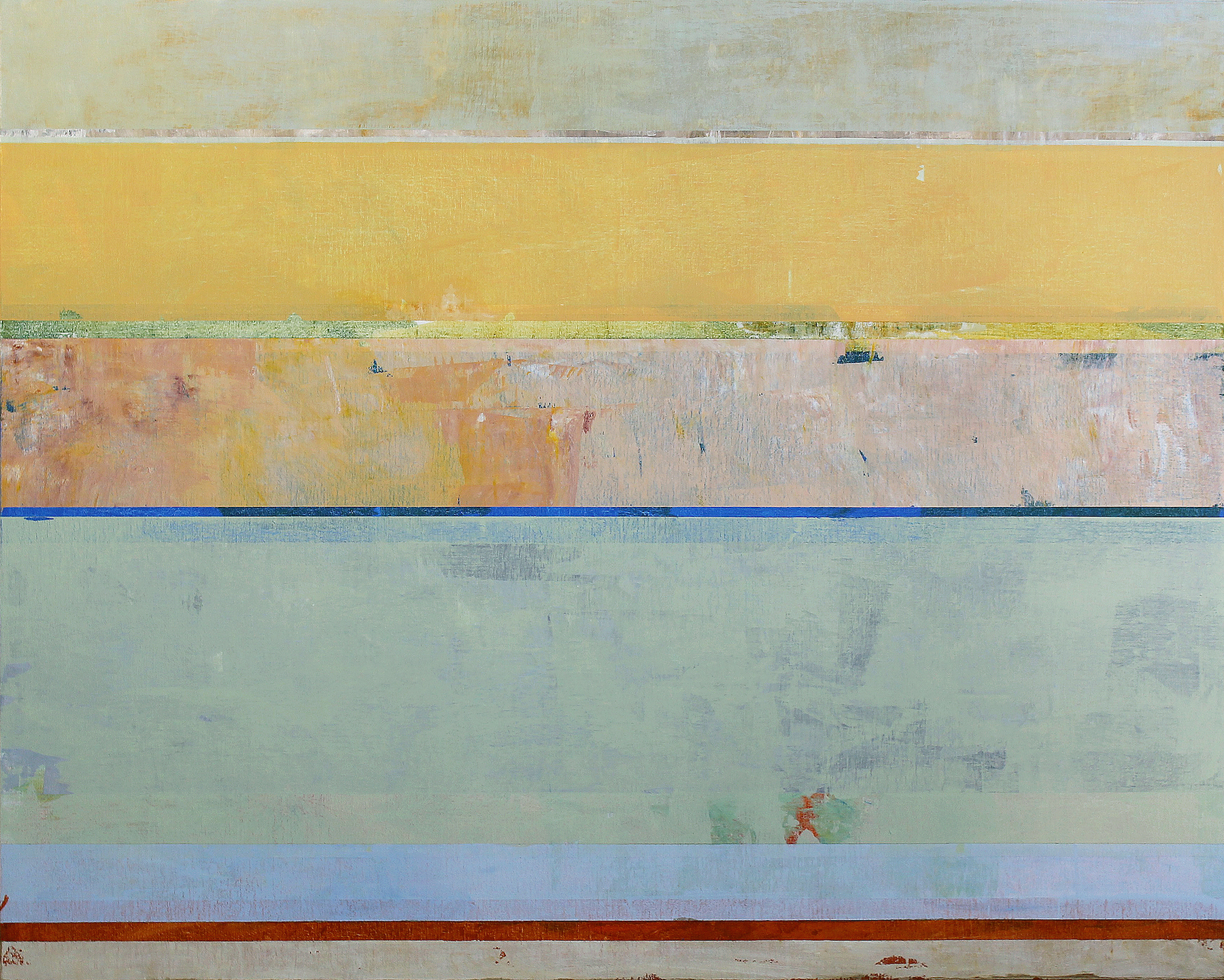 Clay Johnson How the West Was Won, Part II , 2016 Acrylic on linen 48 x 60 inches