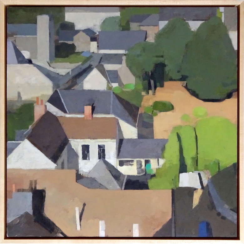 Claudia Rilling Aerial View, France , 2017 Oil on panel 16 x 16 inches For More Information Artist Biography, Exhibitions & Collections