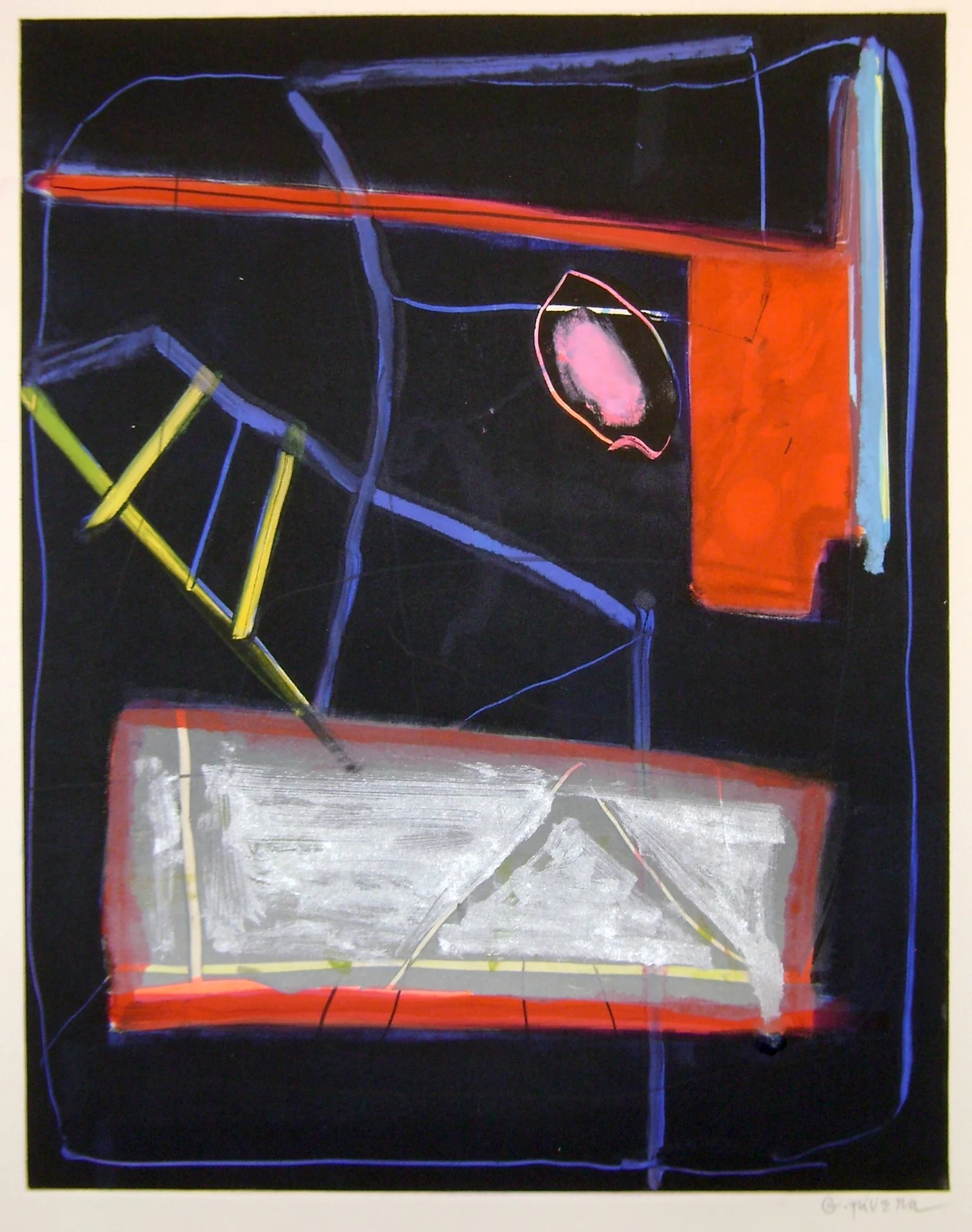   Gustavo Ramos Rivera     Untitled GR 06-6010,&nbsp;  2017 Mixed media monoprint on paper 20 x 16 inches         For More Information     Artist Biography, Exhibitions &amp; Collections  