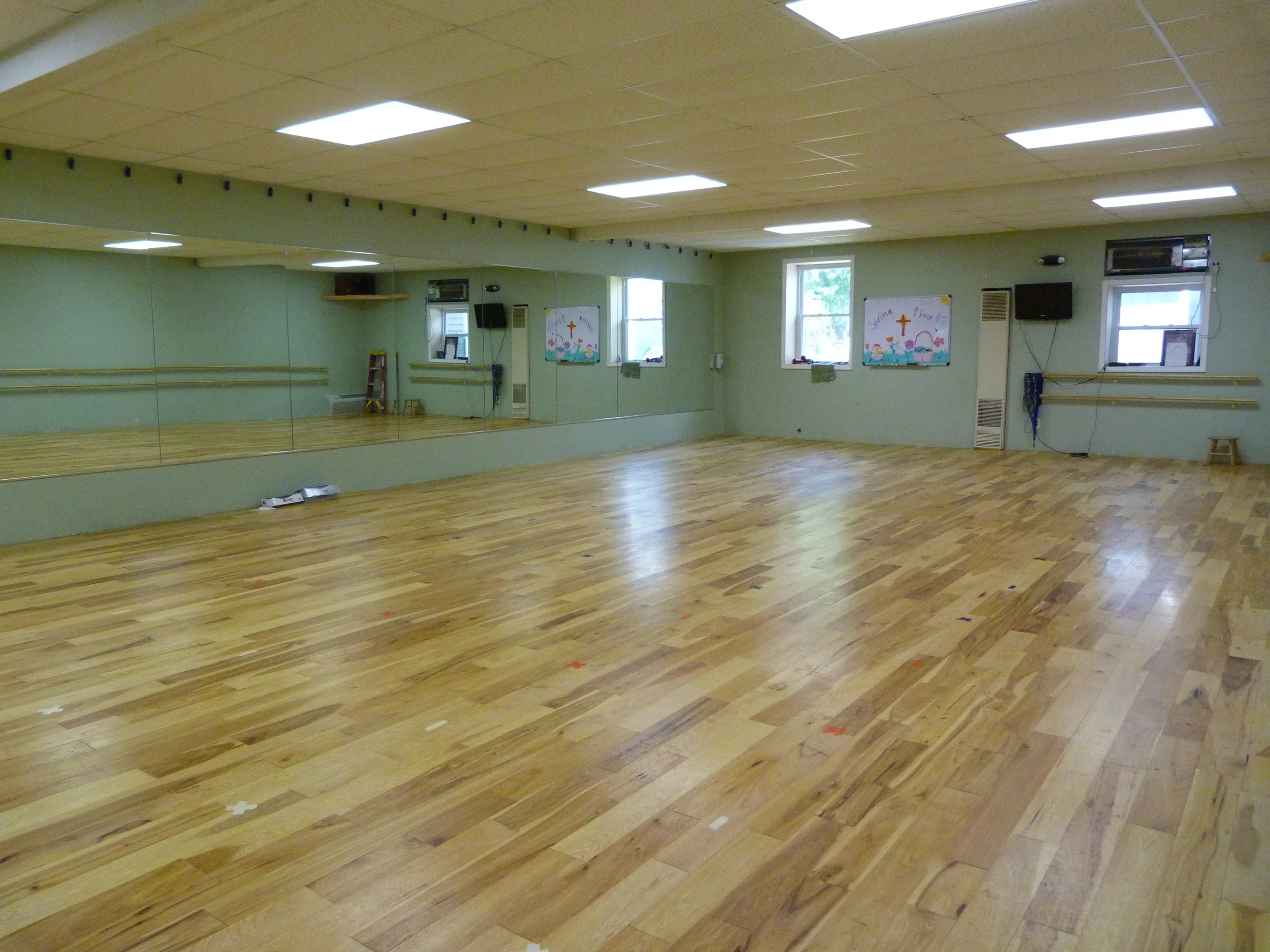Two professional dance rooms