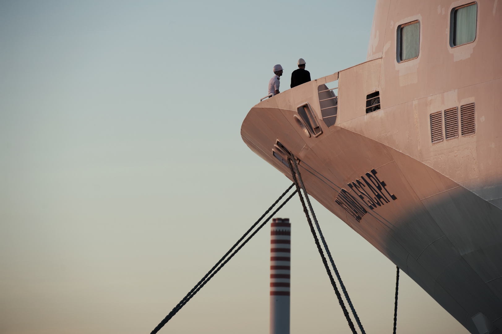  La nave da crociera Island Escape in sosta nel porto di Civitavecchia, Settembre 2014. Ospita fino a 1750 passeggeri e circa 600 membri di equipaggio e personale di bordo. (Patrizia Pace) 