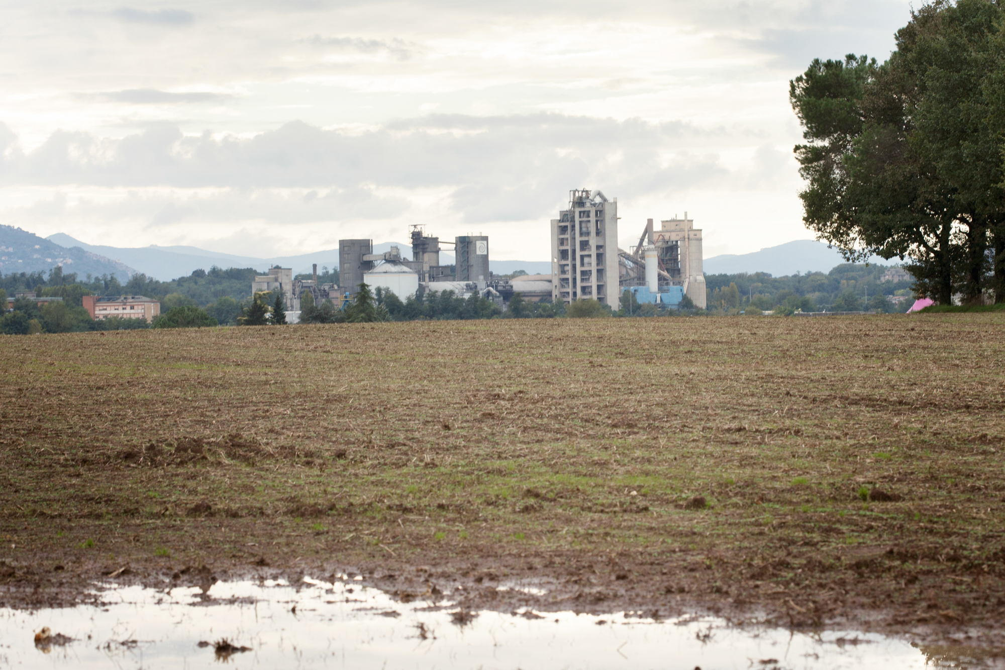  Molti sono i terreni utilizzati come discariche abusive di materiali altamente tossici che hanno inquinato le falde acquifere superficiali.&nbsp;Colleferro, novembre 2013 
