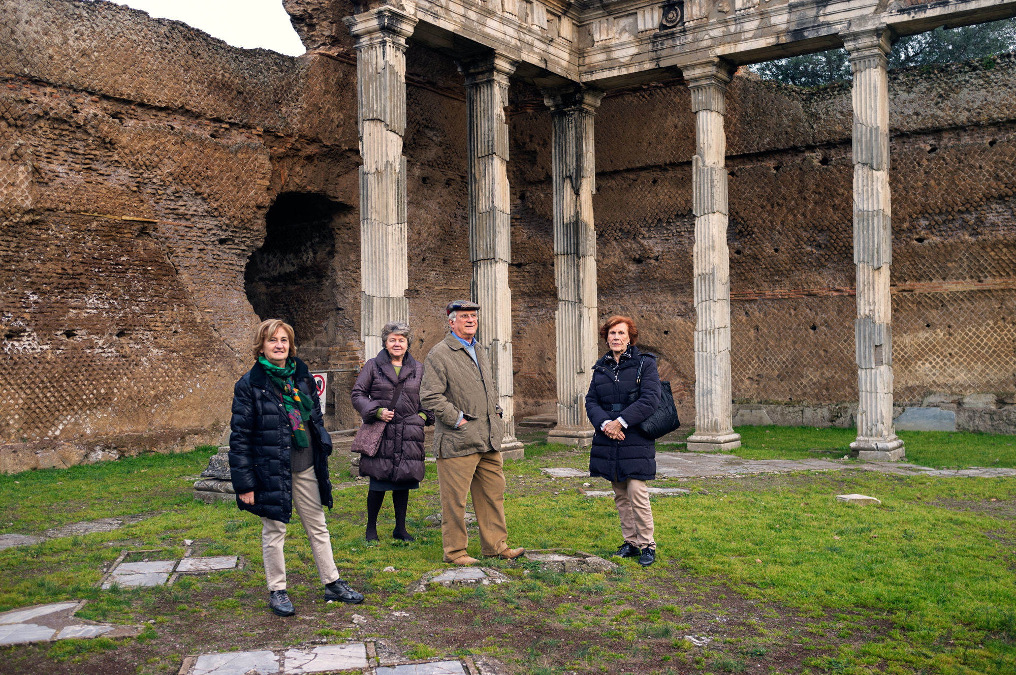  Turisti a Villa Adriana. 