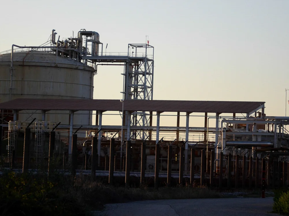 Stabilimento Solvay, tra Vada e Rosignano Solvay,2015