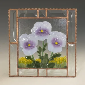 Pansy & Lupines — Sunflower Glass Studio
