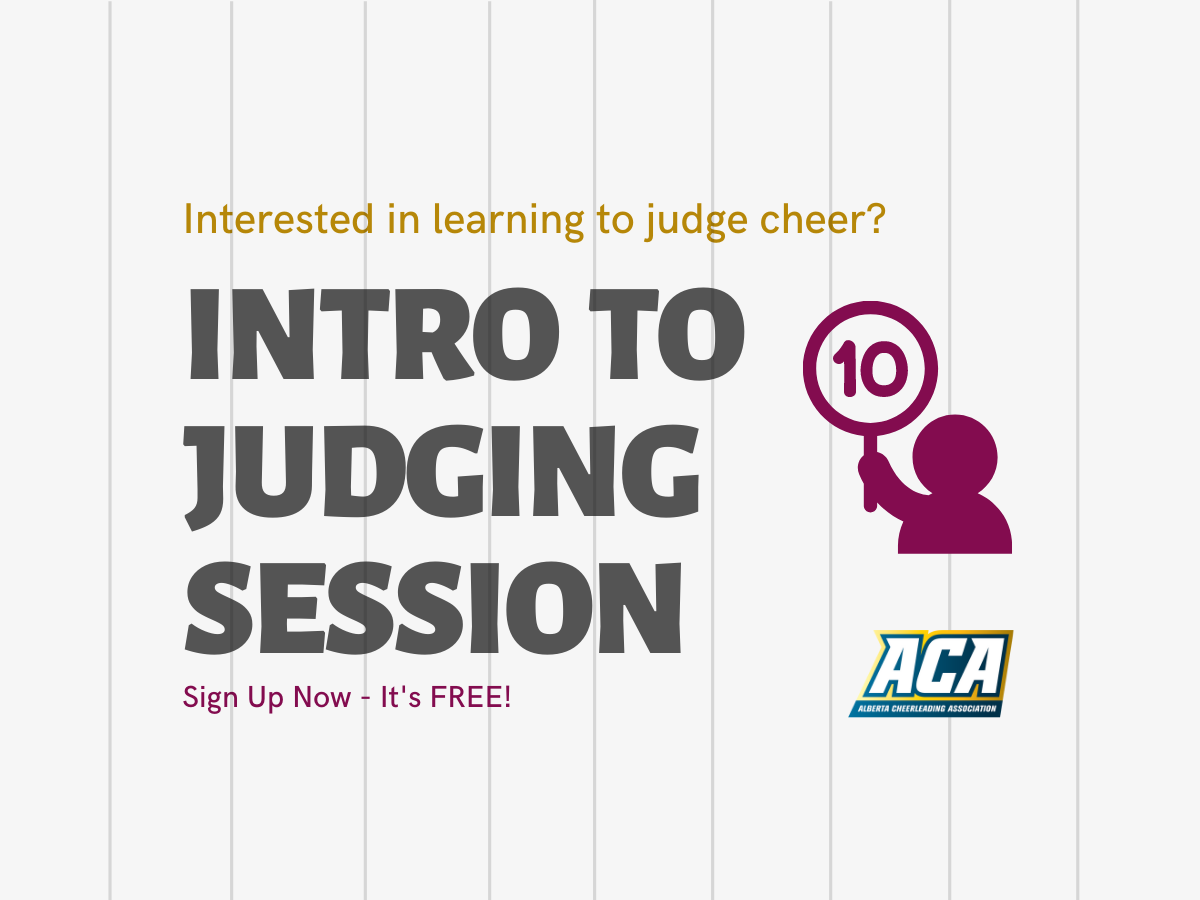 Judging Courses & Certification — Alberta Cheerleading Association