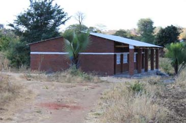 A typical two classroom block in the primary school