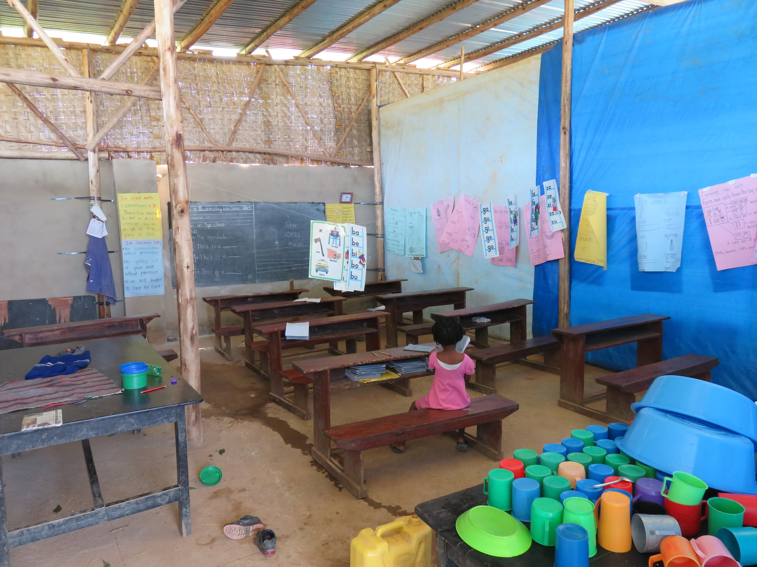 A temporary teaching area