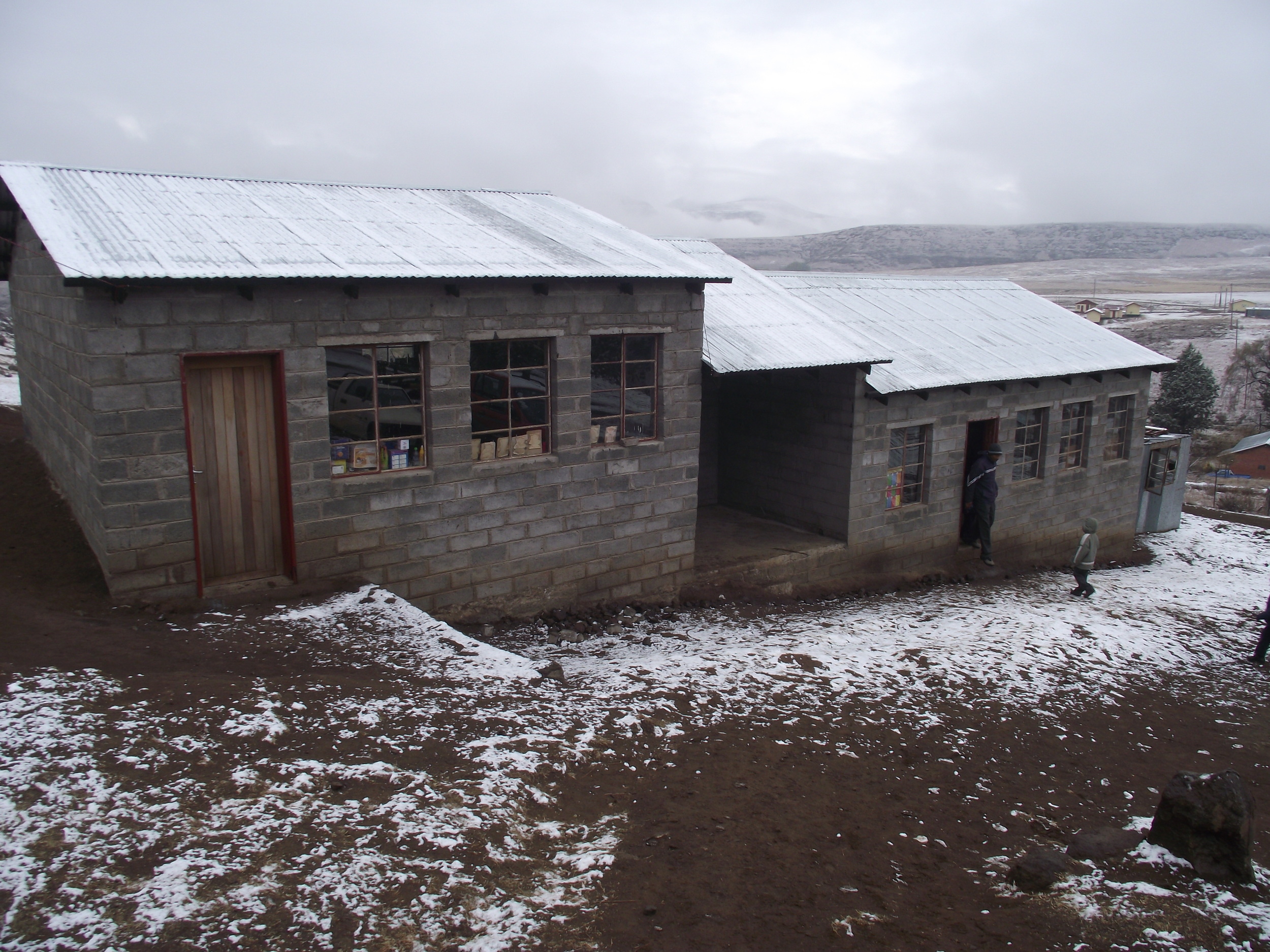 New classrooms in the snow!