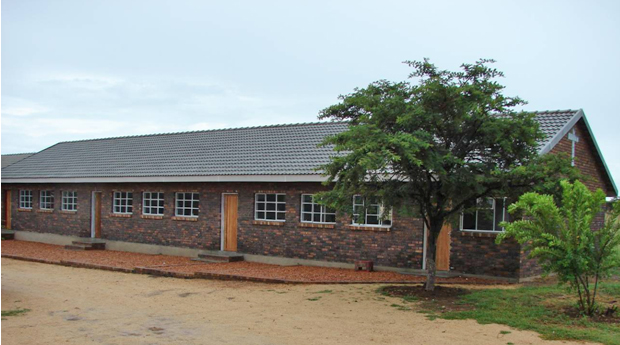 First classrooms block completed by Classrooms for Africa 2009