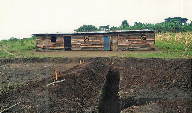  Land being prepared for building at St. Francis Primary School, Kasese, Uganda