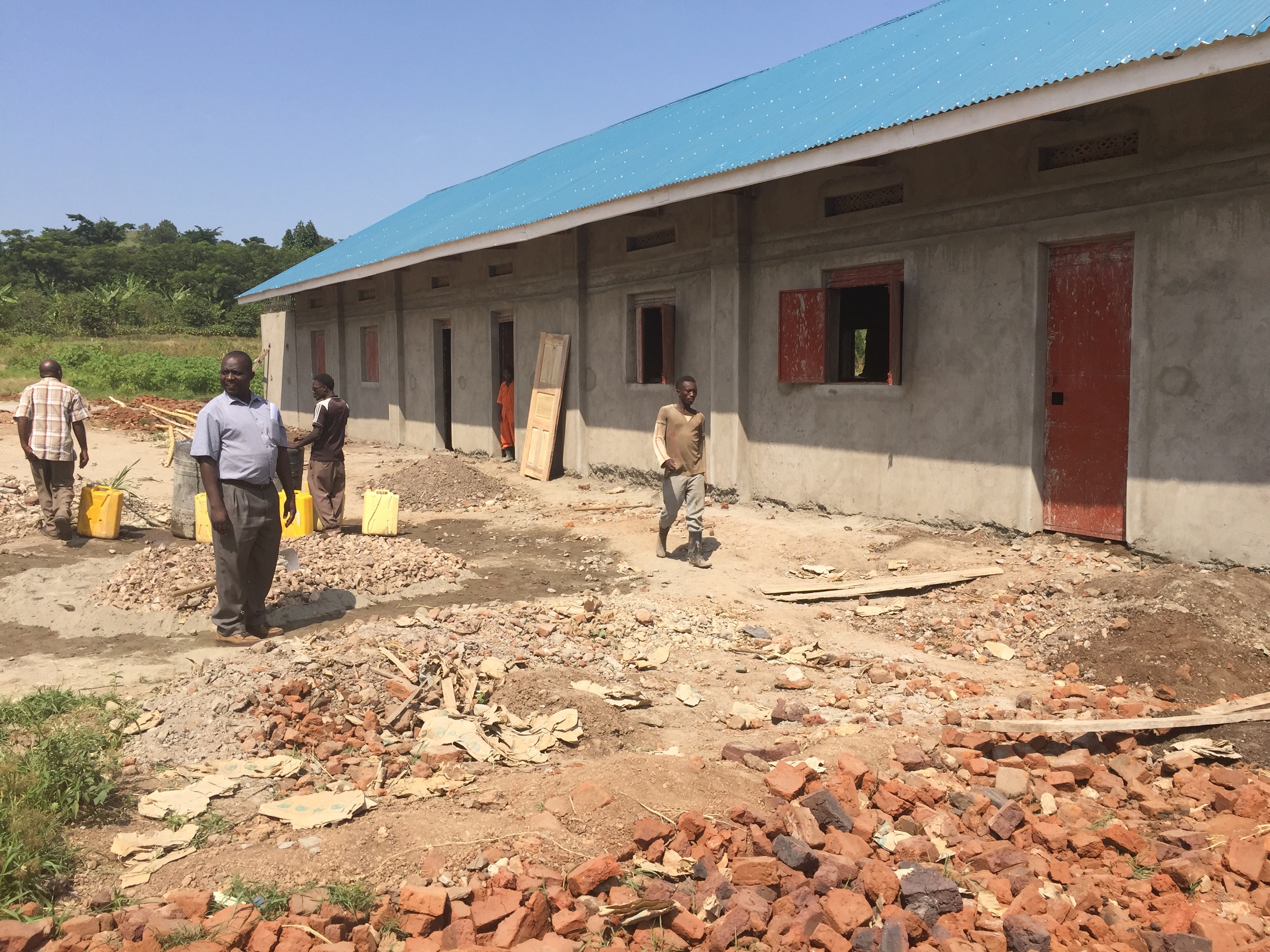 Construction of girl's dormitory