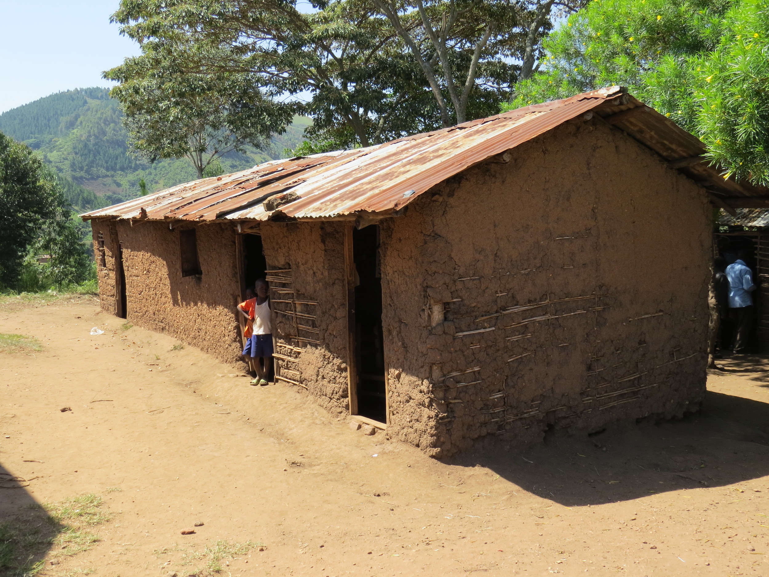 Original stick and mud classrooms June 2016