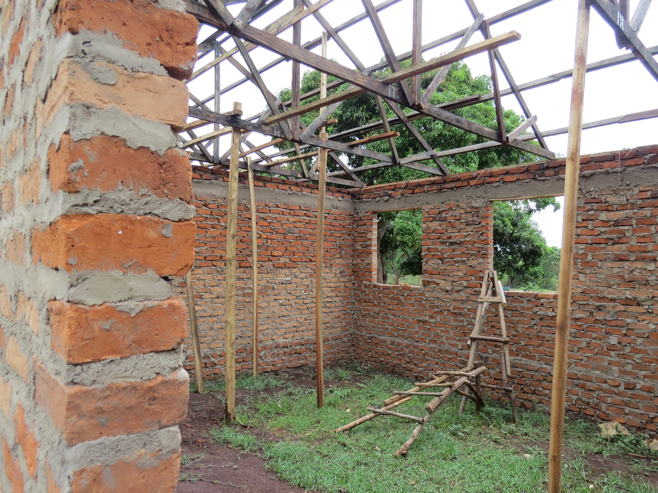 Permanent classroom block construction January 2015
