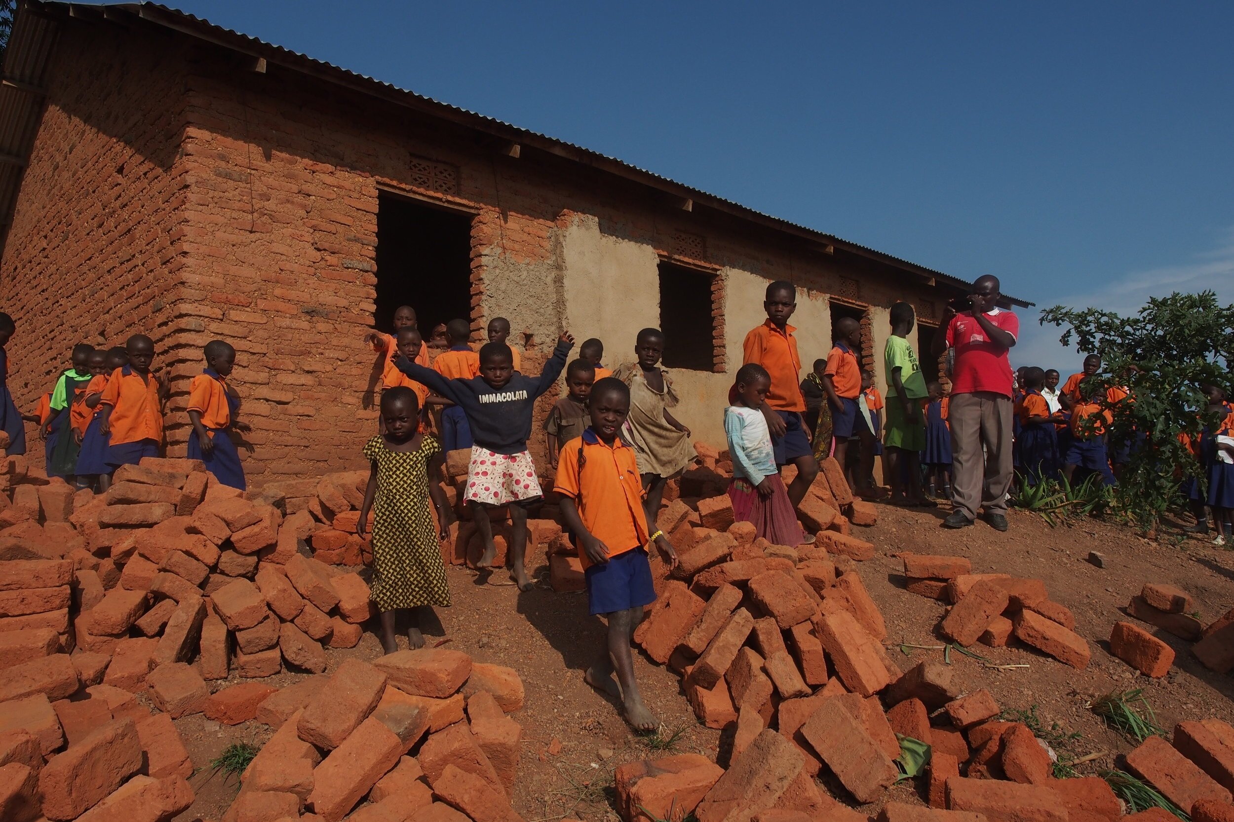 Preparing to build first classroom block