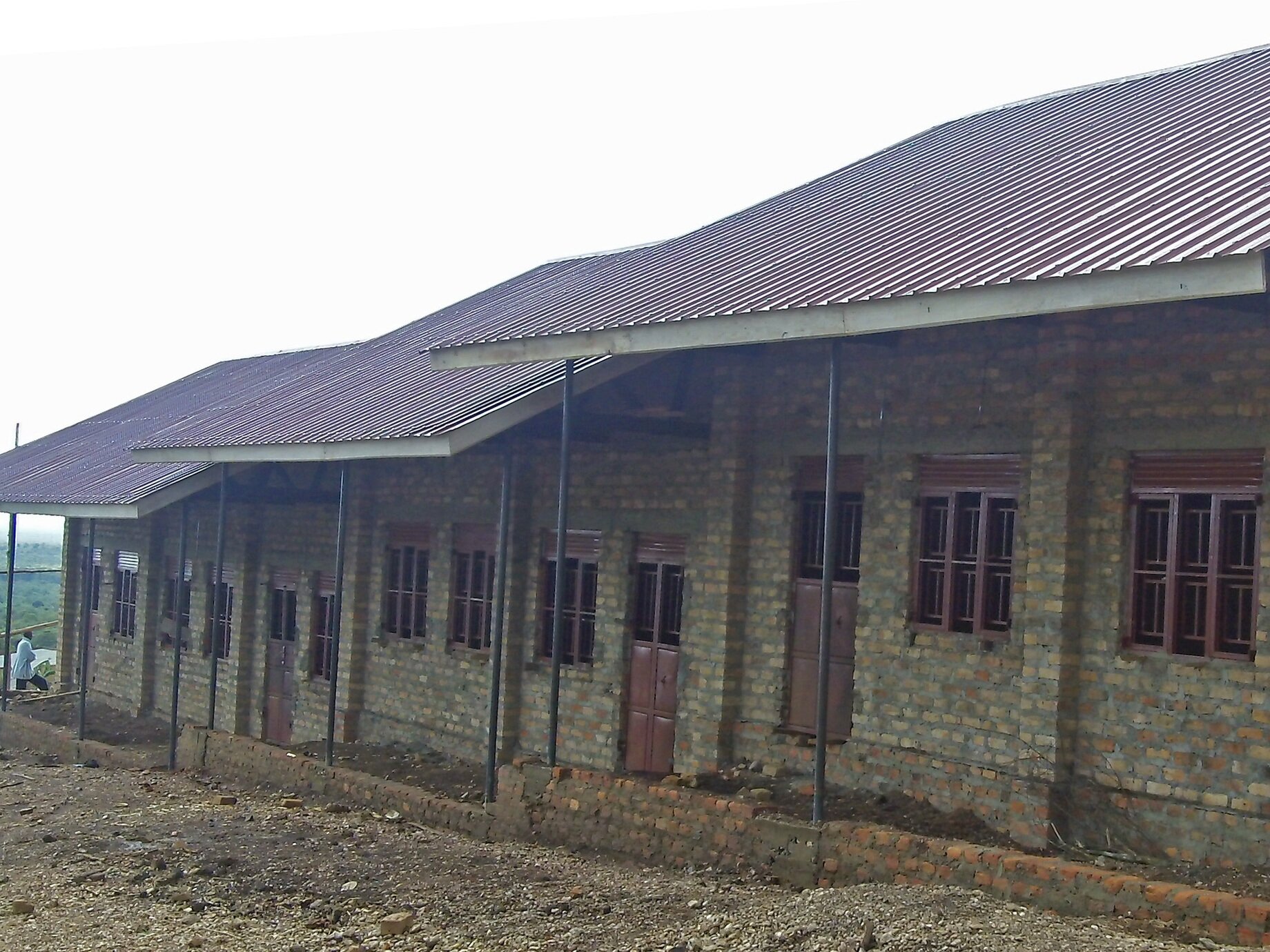 Constructiing first classroom block March 2013