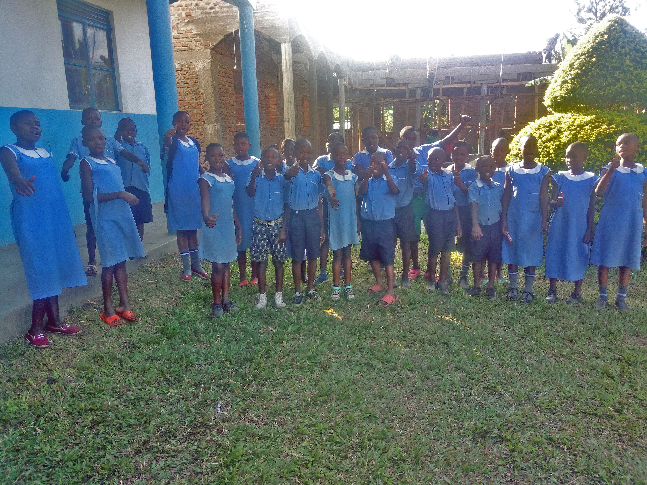 Students with second block under construction - May2021