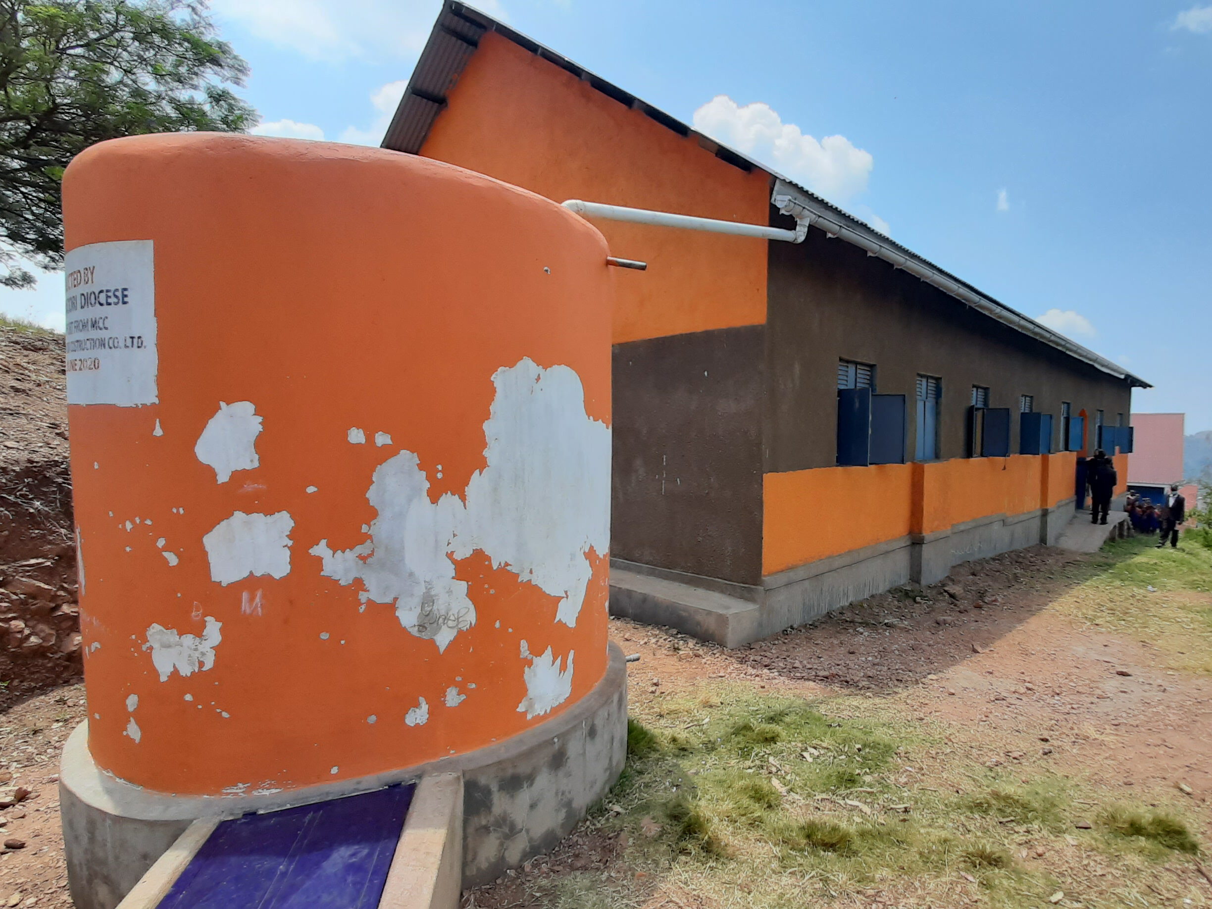 Water tank donated by community 2019