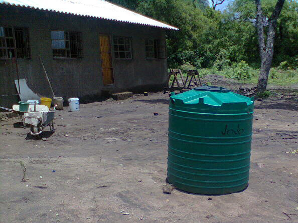 Water-tank for collecting rain-water
