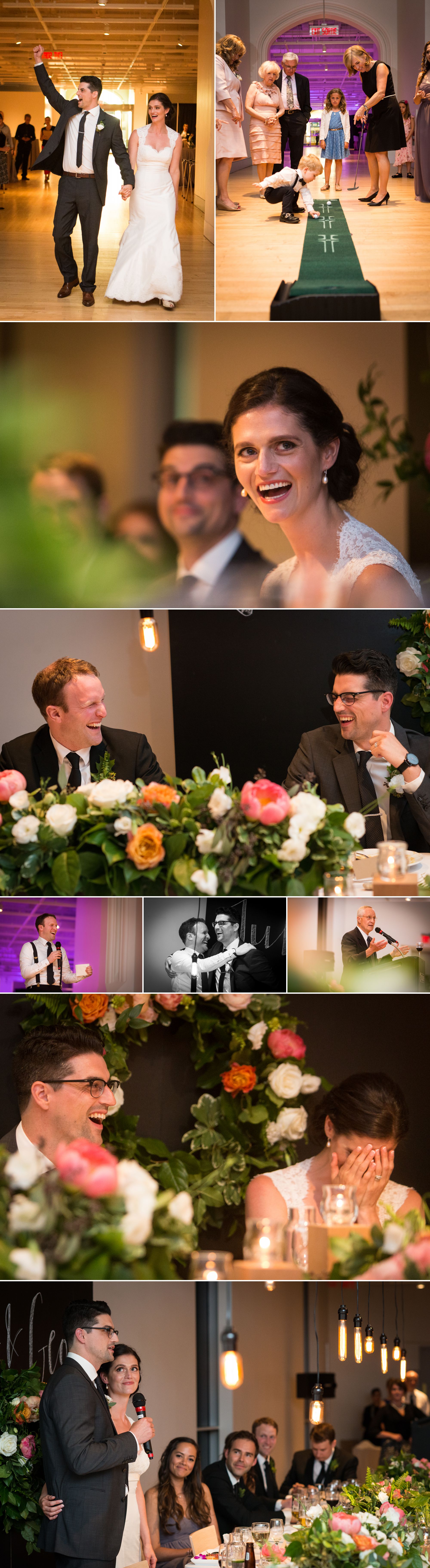 Wedding reception at the museum of nature
