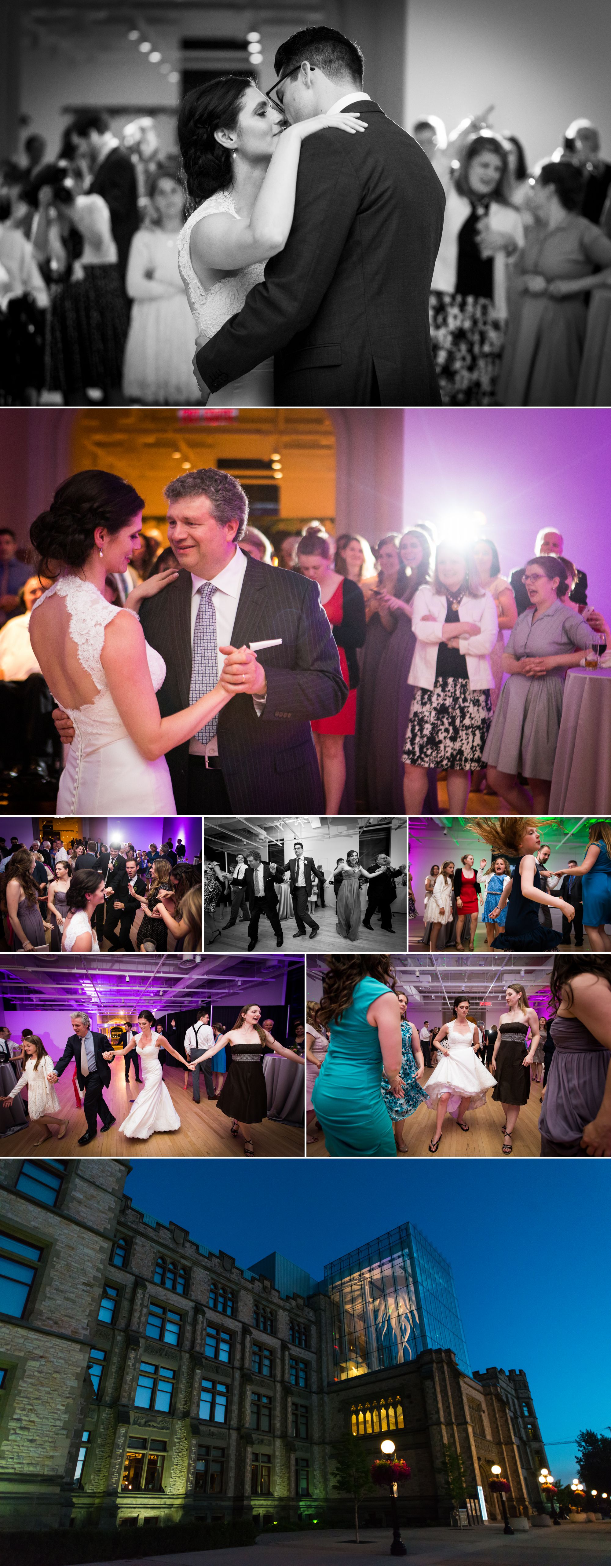 Reception photographs at the museum of nature