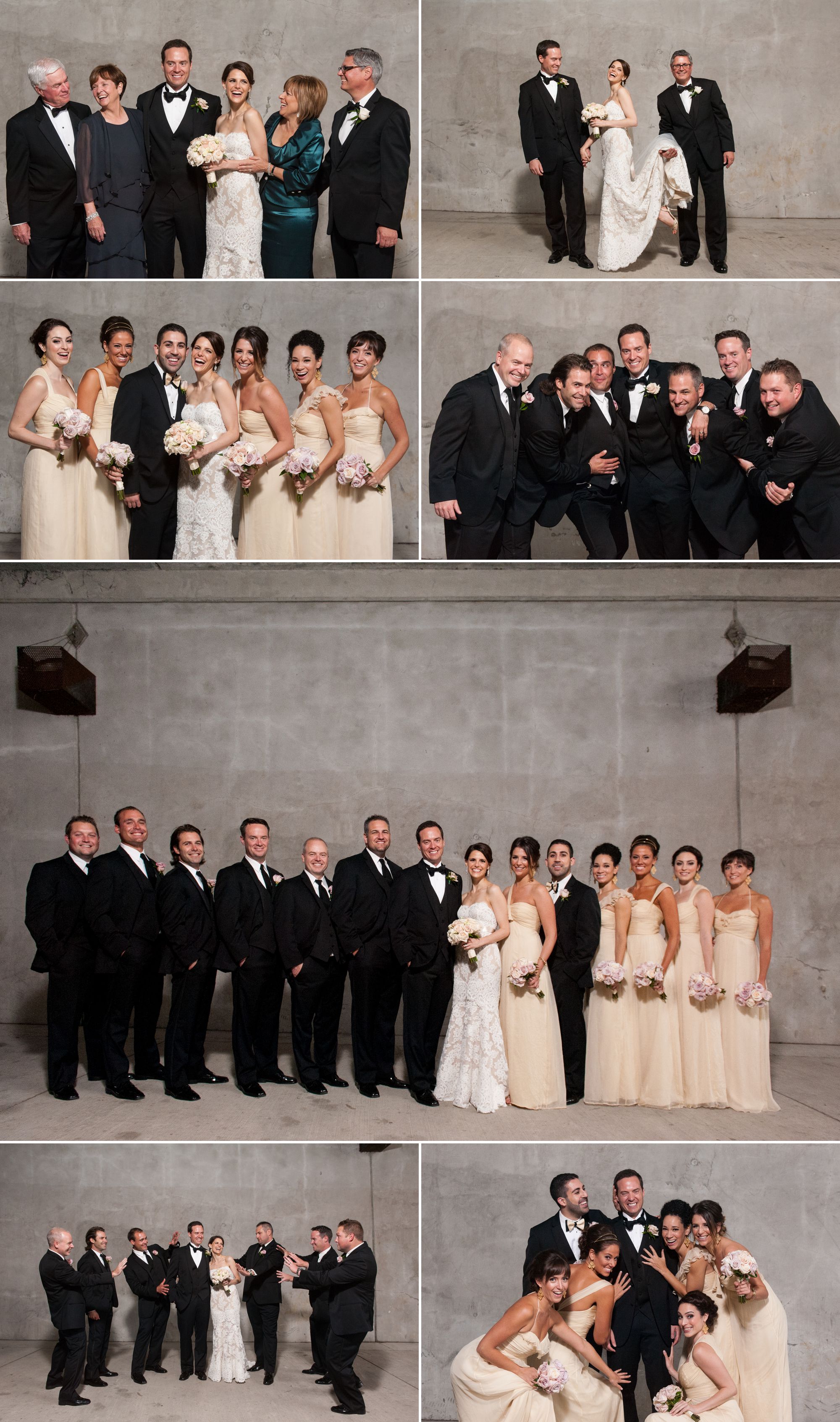 Wedding party photographs in downtown ottawa.