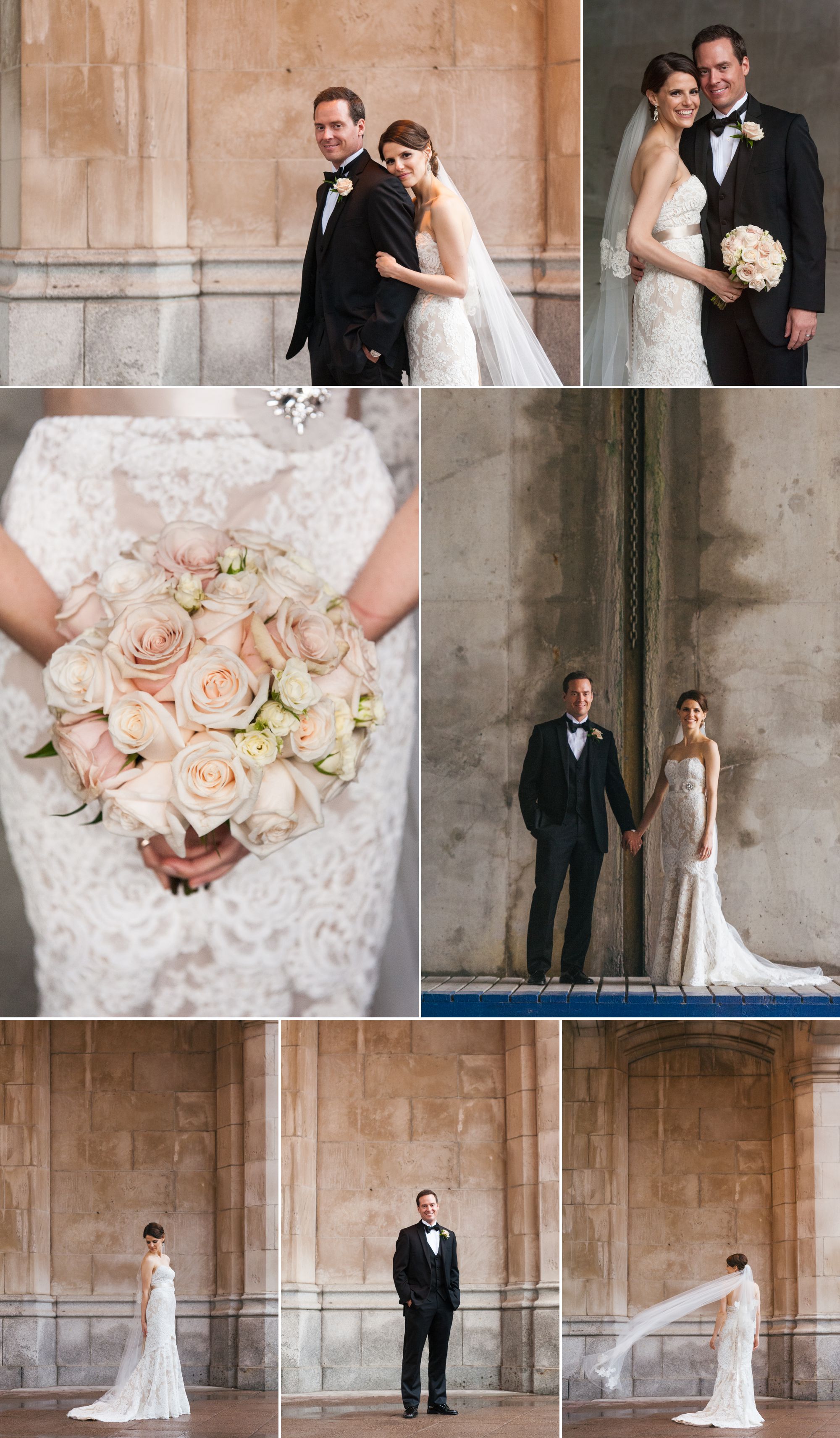 Bride and groom portraits in downtown Ottawa