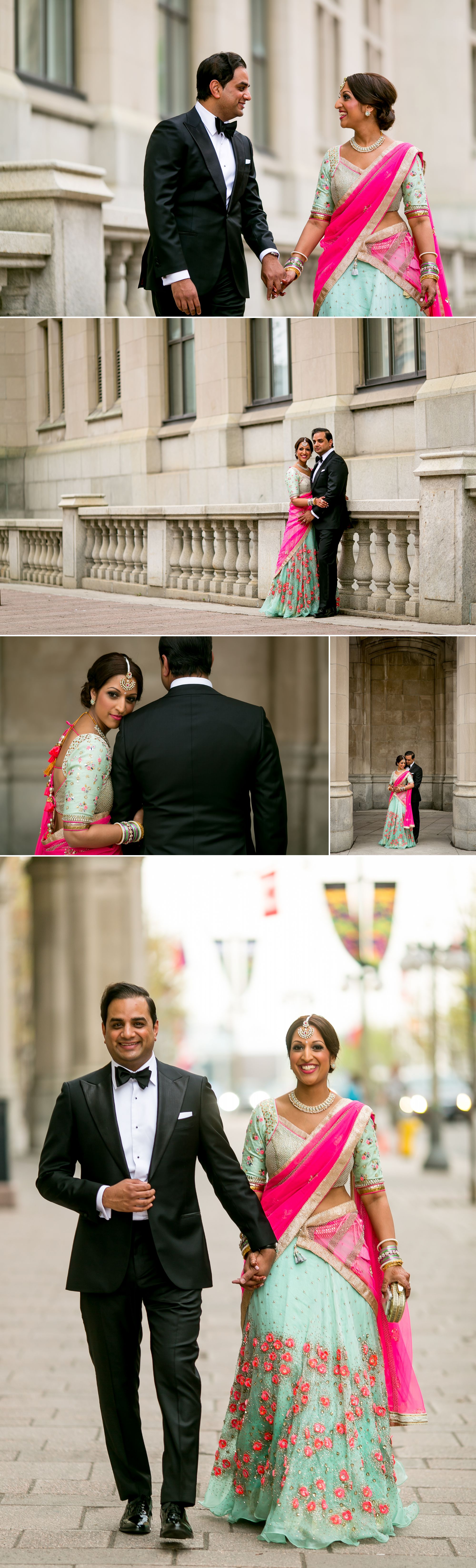Wedding photographs of an Indian couple in Ottawa