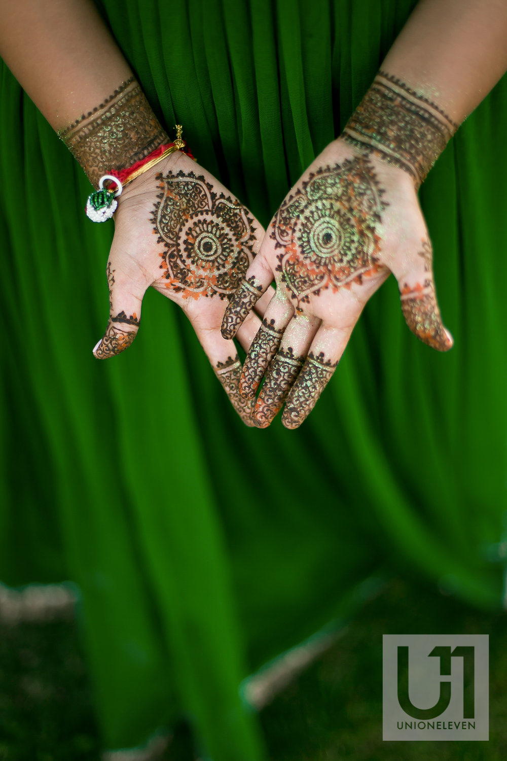  henna on an indian brides hands 
