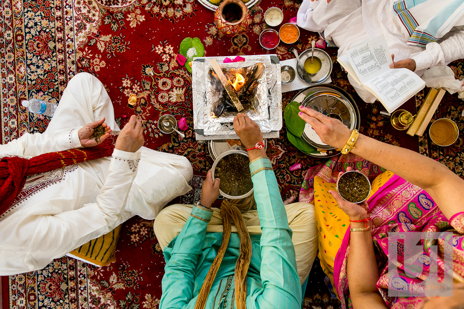  ceremonial fire at a hindu wedding 