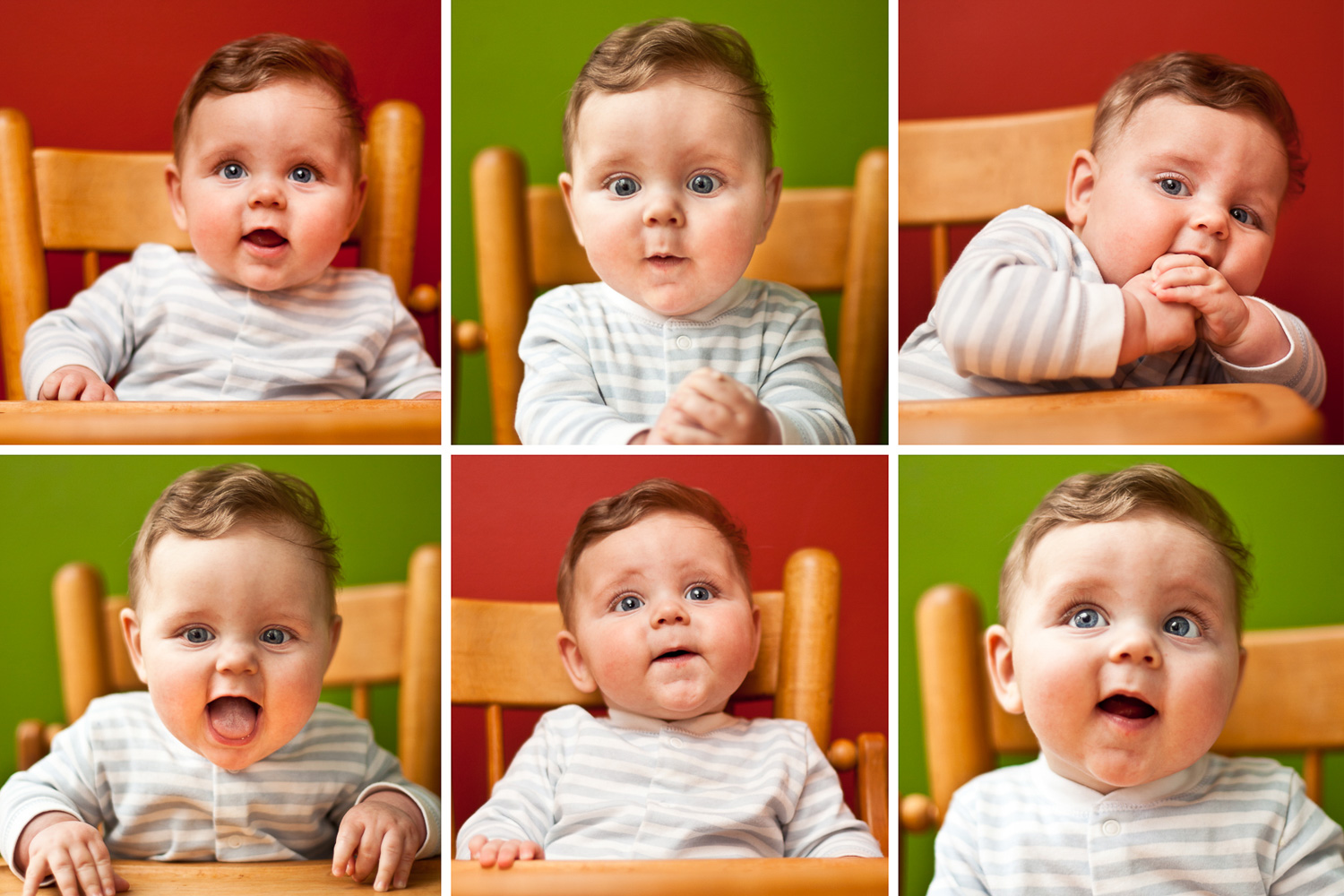 photographs of the many expressions of a baby (Copy)