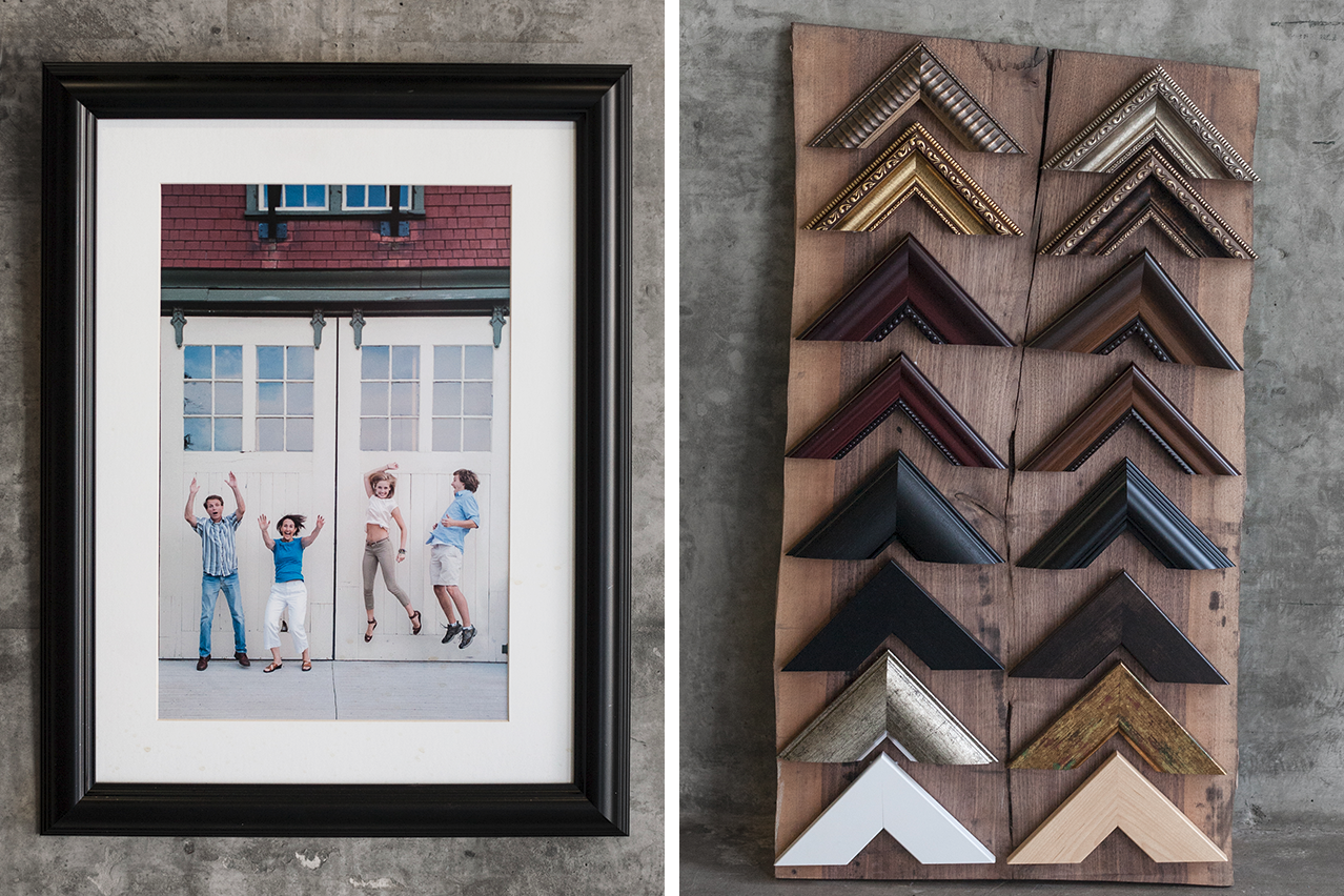 FRAMED PRINTS Printed on fine-art paper, our Framed Prints come ready to hang. Each print is mounted and matted to ensure it never warps or wrinkles. Framed Prints make for a high-end gallery style presentation.