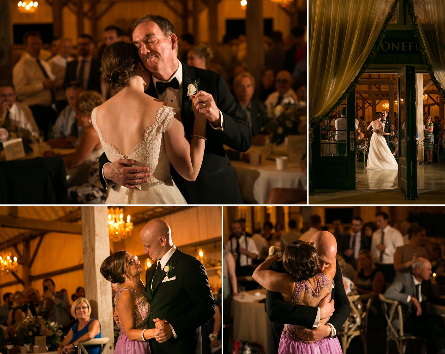 Parents' dances with the bride and groom.