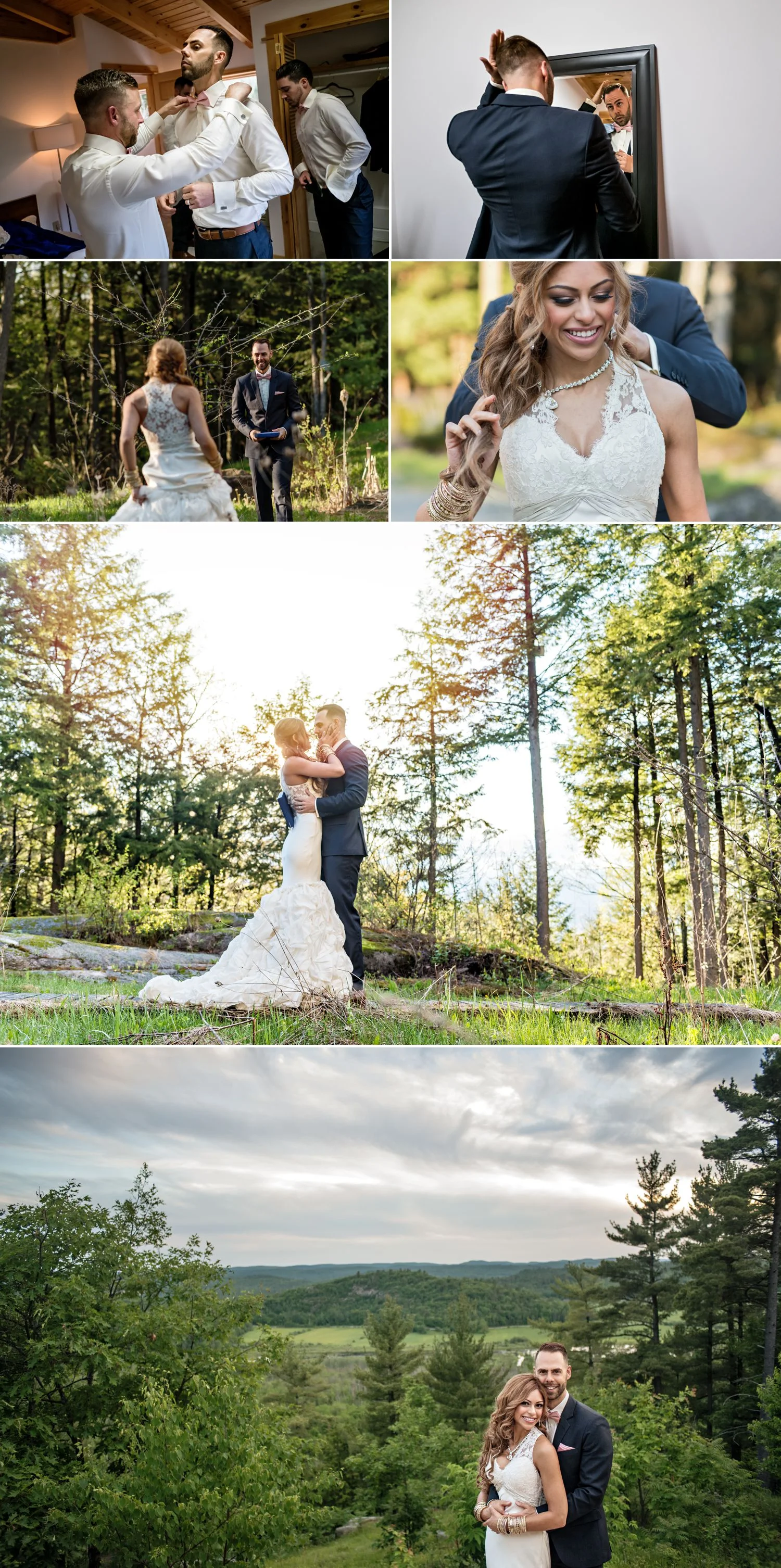 bride and groom nature portraits in wakefield at le belvederewedding