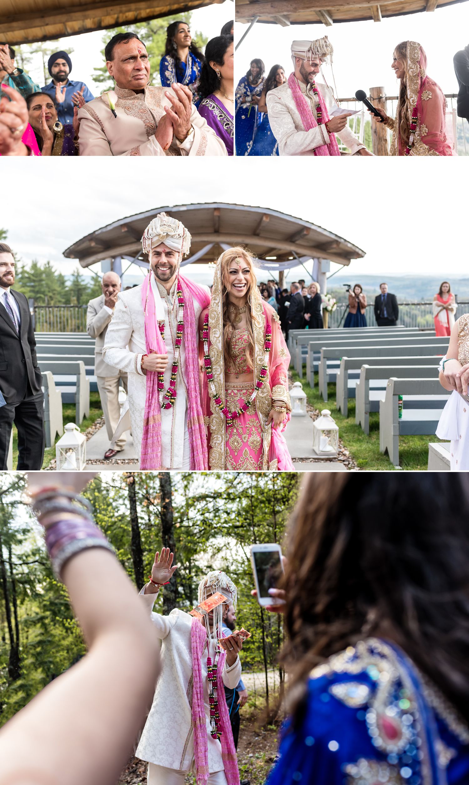 candid wedding moments during a wedding ceremony in wakefield at le belvedere